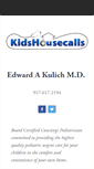 Mobile Screenshot of kidshousecalls.com